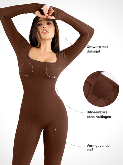 Athlete Body-Sculpting Longsleeve Unitard