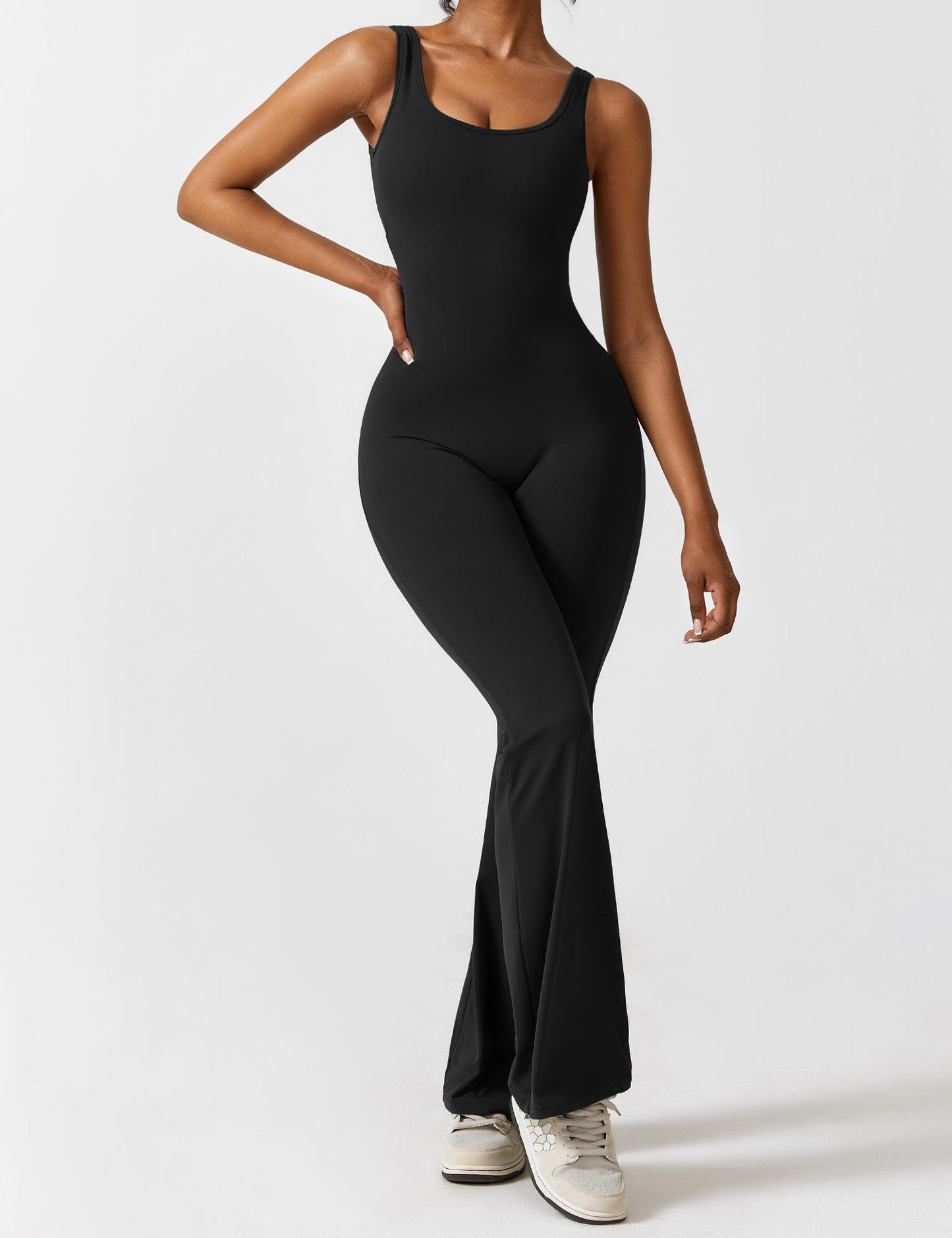Nova Open-Back Flare Jumpsuit