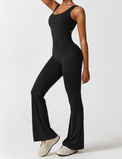 Nova Open-Back Flare Jumpsuit