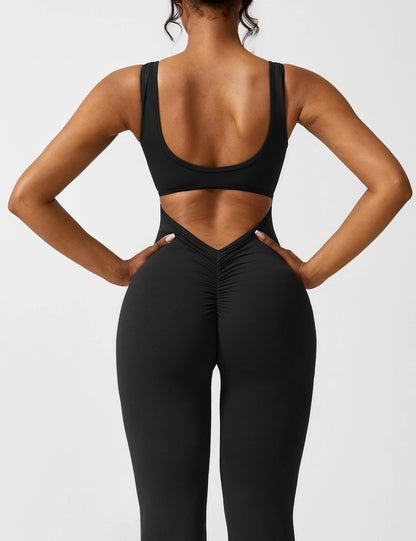 Nova Open-Back Flare Jumpsuit