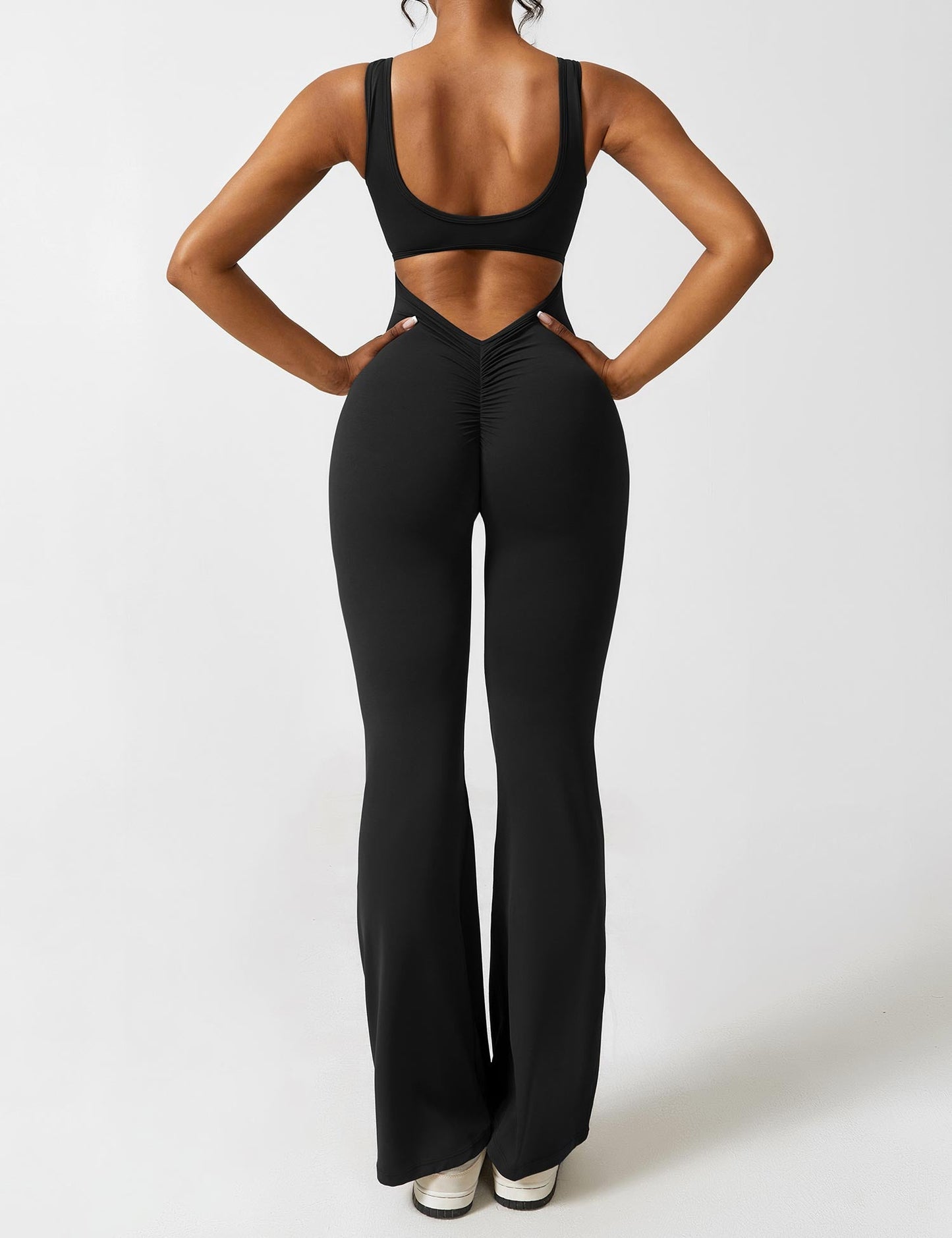 Nova Open-Back Flare Jumpsuit