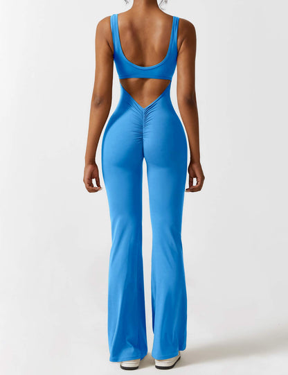 Nova Open-Back Flare Jumpsuit