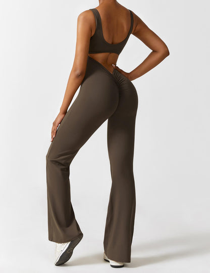 Nova Open-Back Flare Jumpsuit