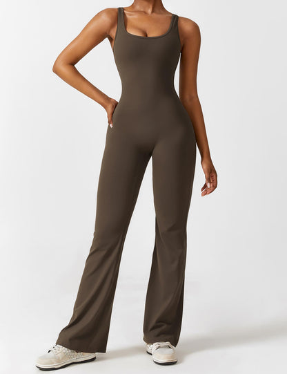 Nova Open-Back Flare Jumpsuit