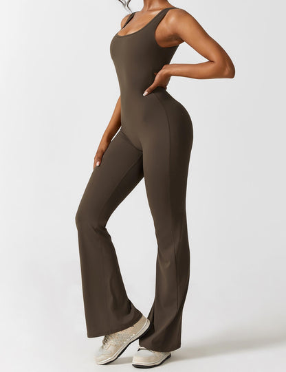 Nova Open-Back Flare Jumpsuit