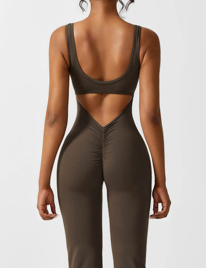 Nova Open-Back Flare Jumpsuit