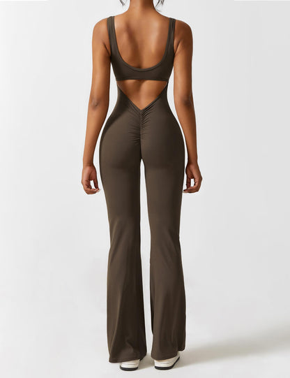 Nova Open-Back Flare Jumpsuit