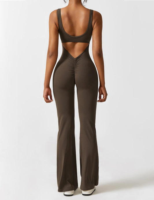 Nova Open-Back Flare Jumpsuit