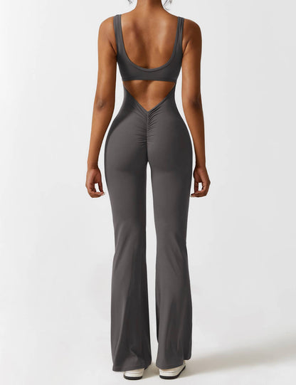 Nova Open-Back Flare Jumpsuit