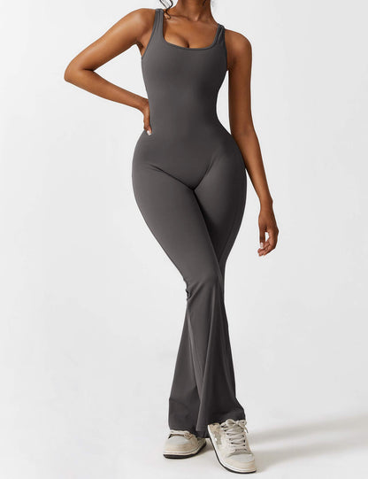 Nova Open-Back Flare Jumpsuit