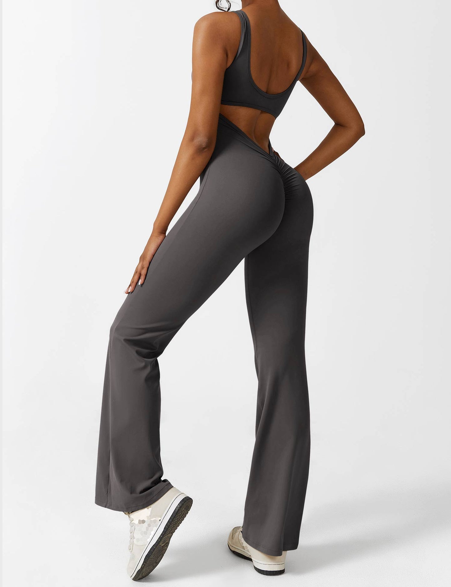 Nova Open-Back Flare Jumpsuit