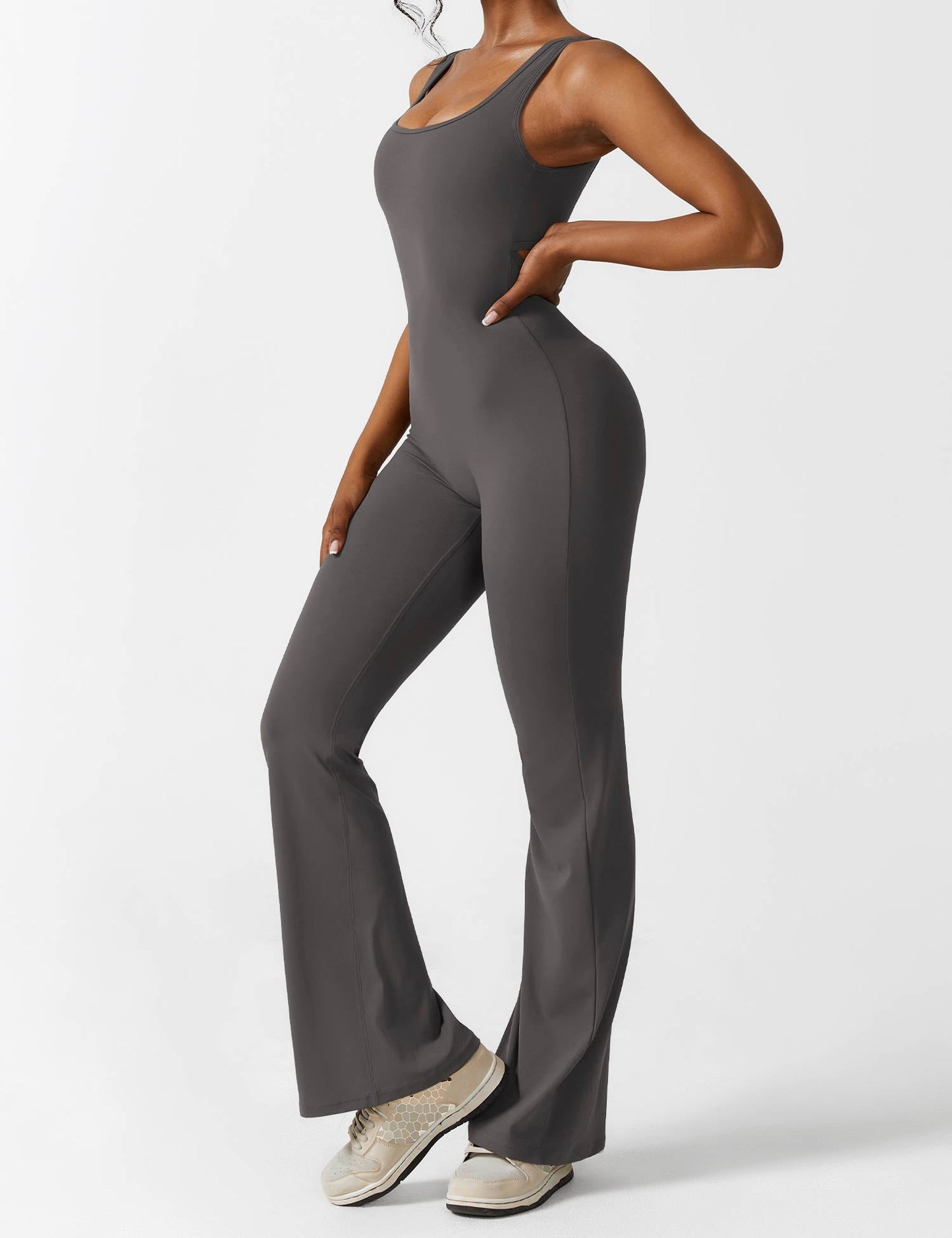 Nova Open-Back Flare Jumpsuit