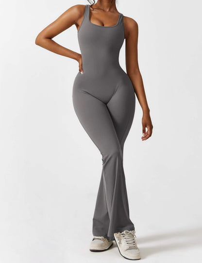 Nova Open-Back Flare Jumpsuit