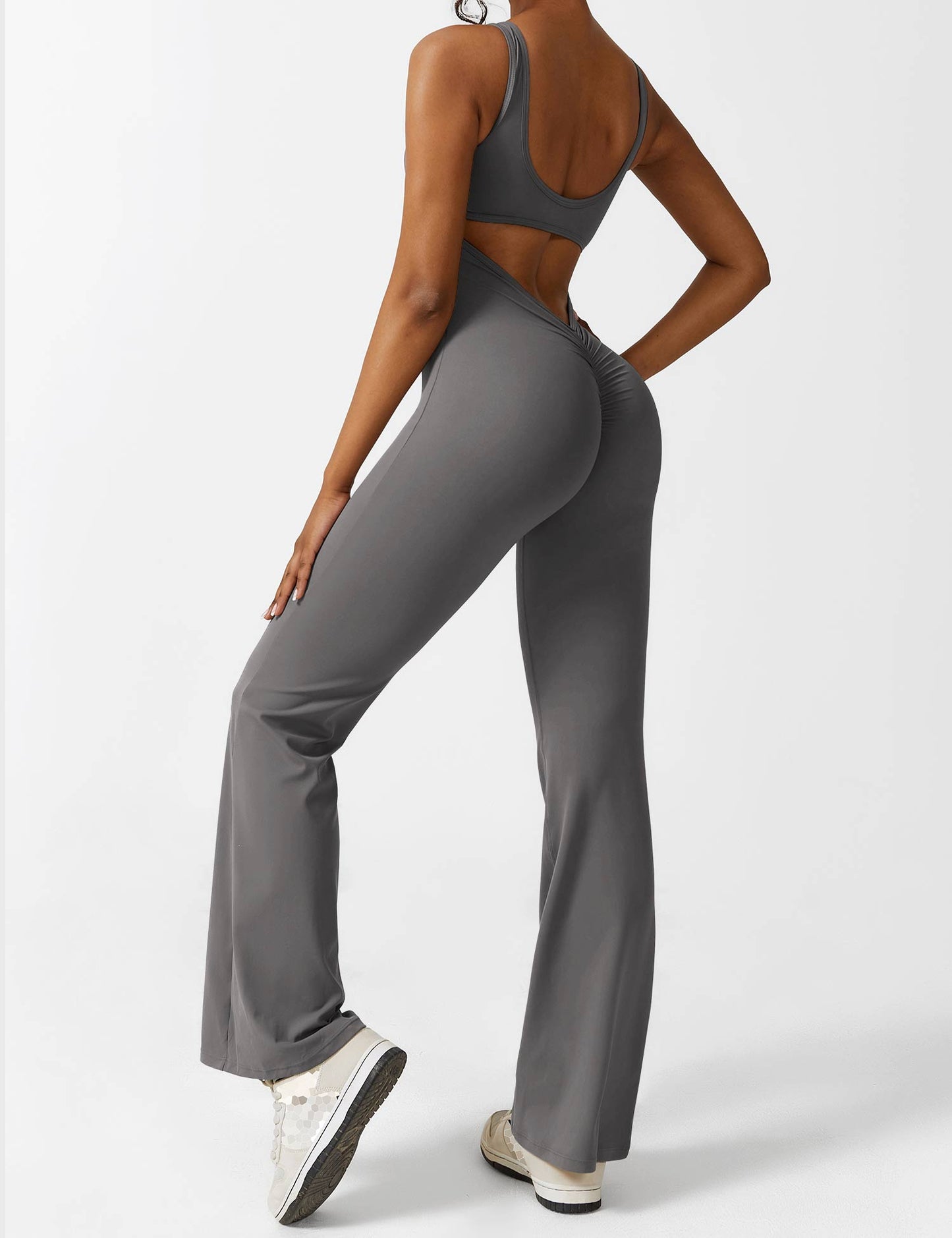 Nova Open-Back Flare Jumpsuit