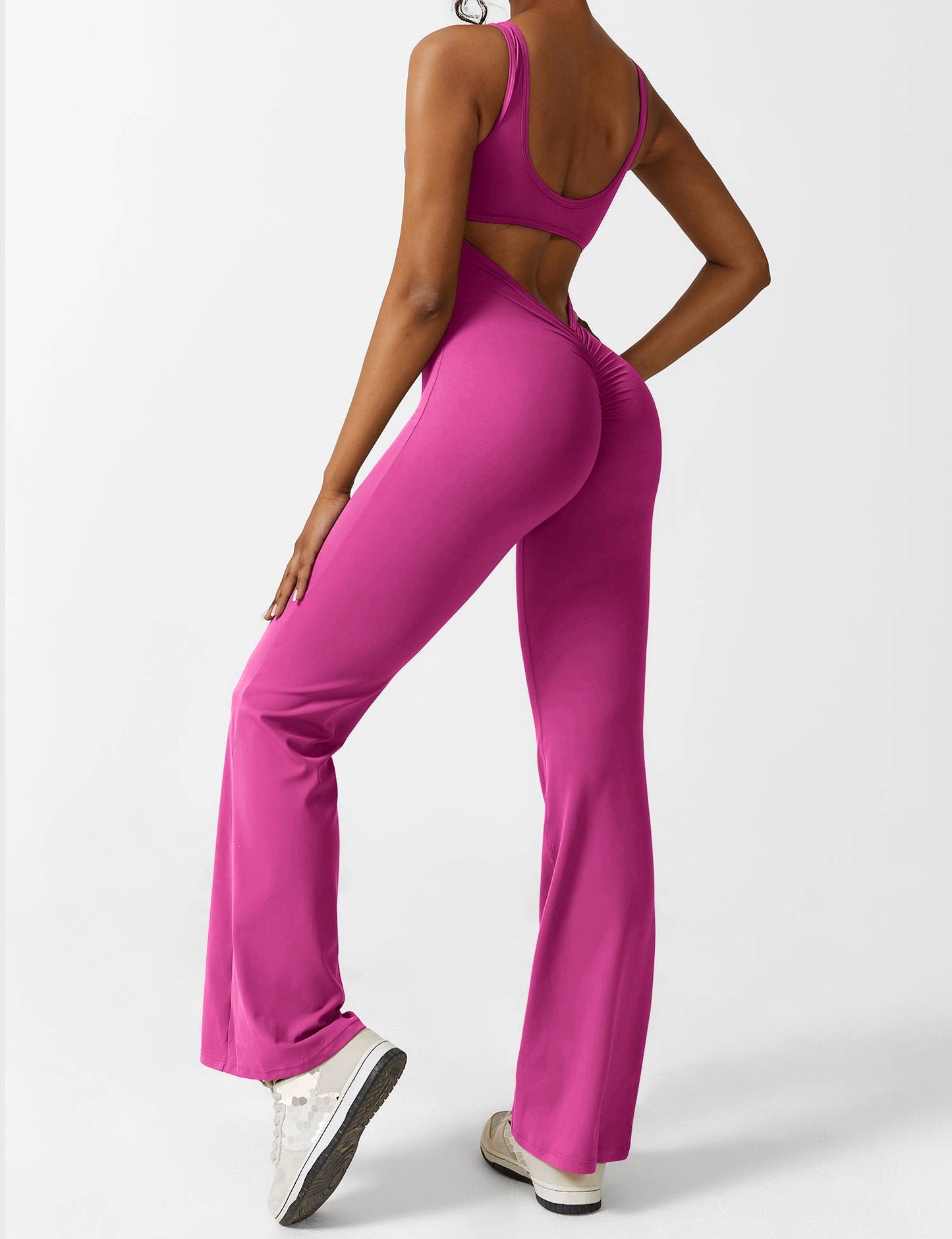 Nova Open-Back Flare Jumpsuit