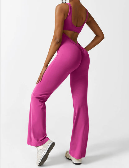 Nova Open-Back Flare Jumpsuit