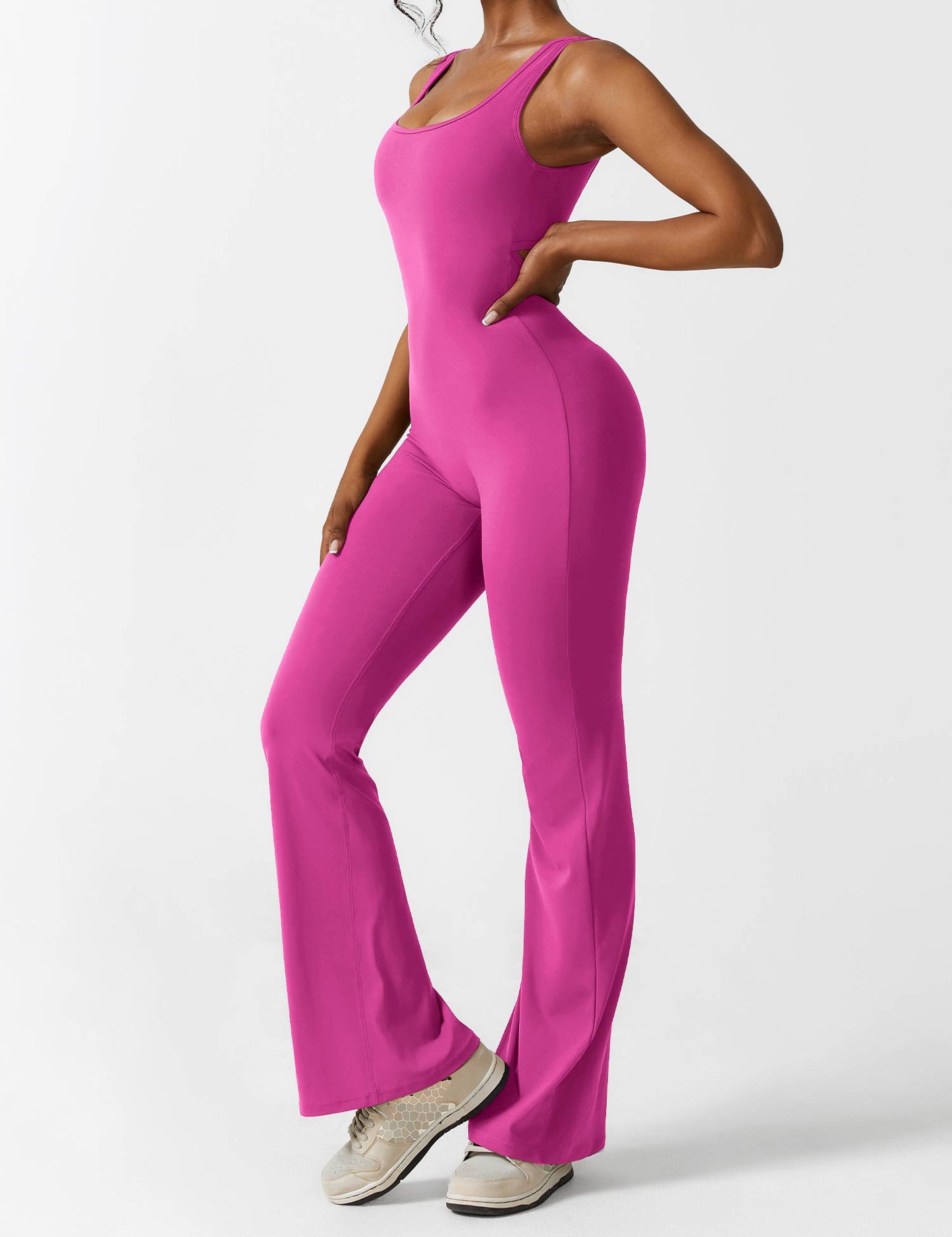 Nova Open-Back Flare Jumpsuit