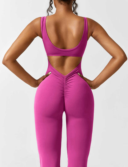 Nova Open-Back Flare Jumpsuit