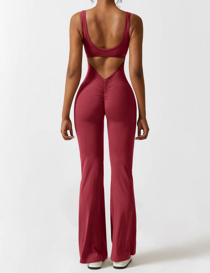 Nova Open-Back Flare Jumpsuit