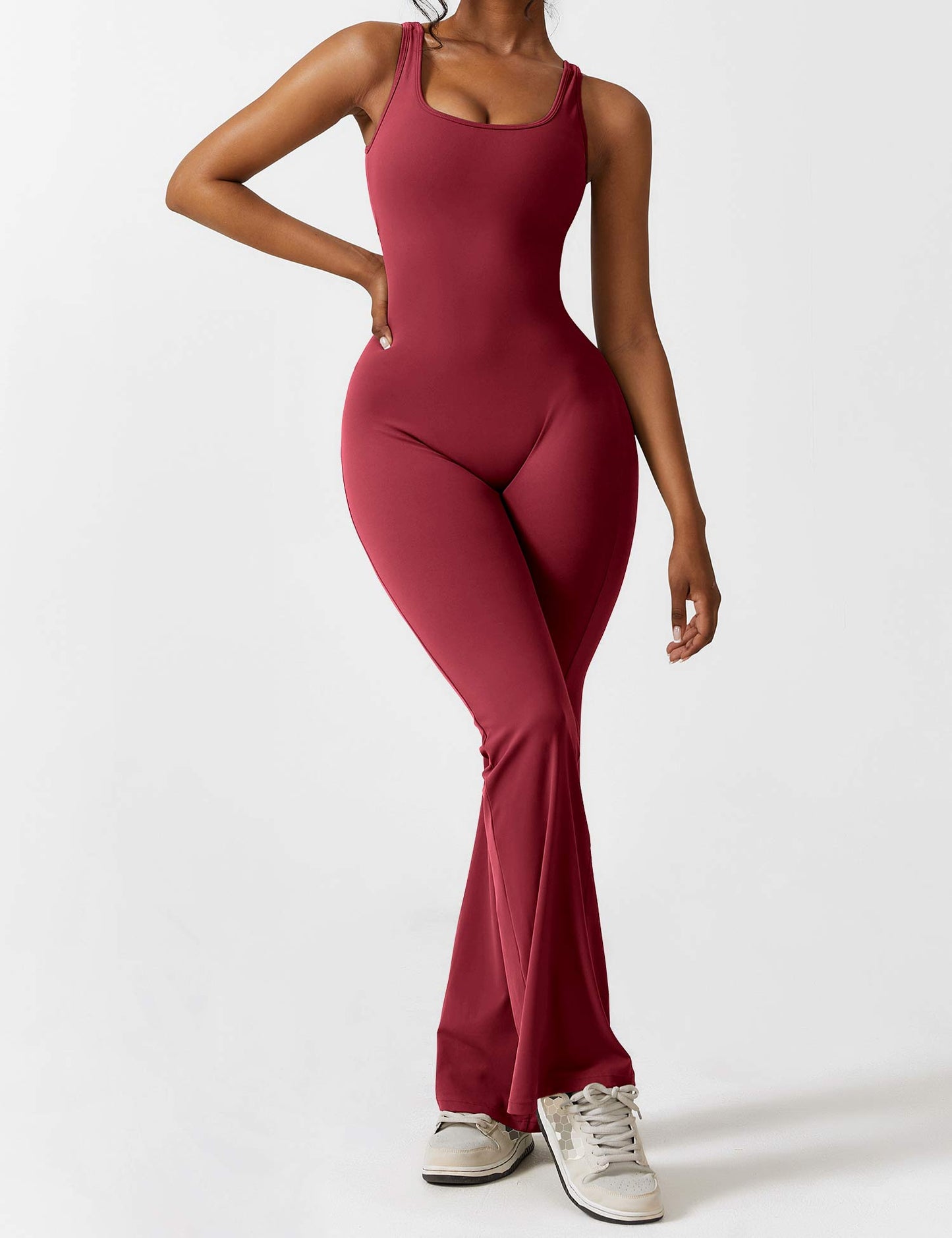 Nova Open-Back Flare Jumpsuit