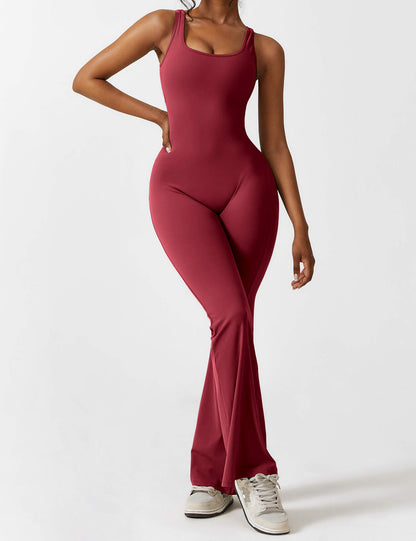 Nova Open-Back Flare Jumpsuit