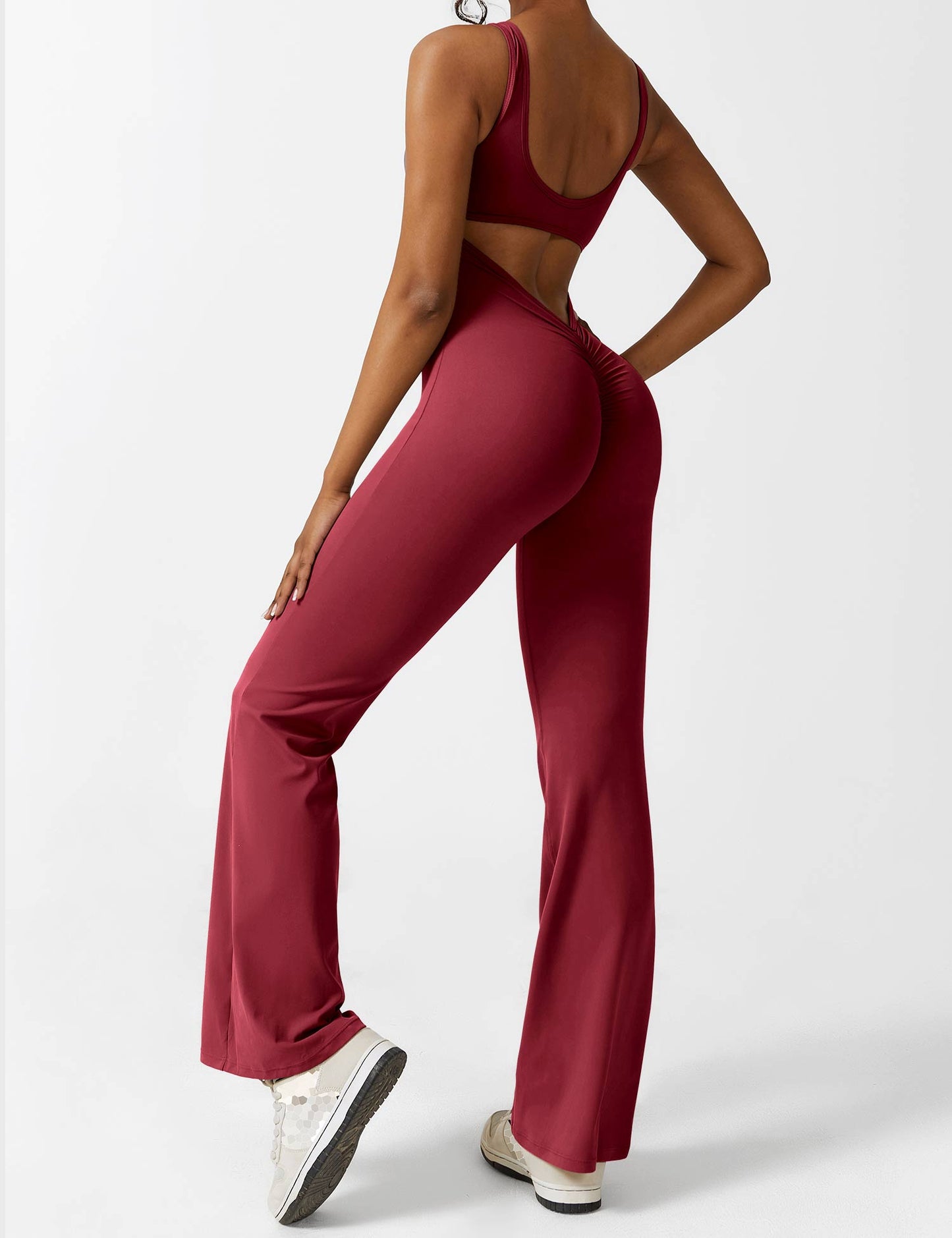 Nova Open-Back Flare Jumpsuit